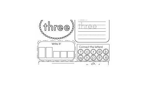 Free Kindergarten Sight Words Worksheets - Learning words visually.