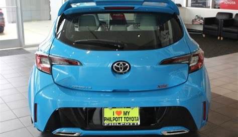 2019 Blue Flame Toyota Corolla Hatchback XSE #128766278 Photo #7