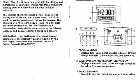 atomix atomic clock instruction manual