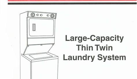 Whirlpool Thin Twin Stacked Washer-Dryer Service Manual