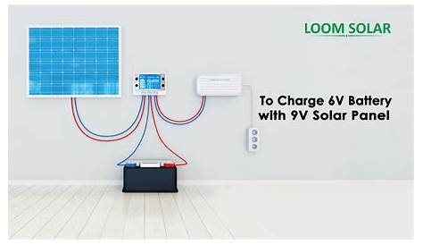 How to charge 6v battery with solar panel?