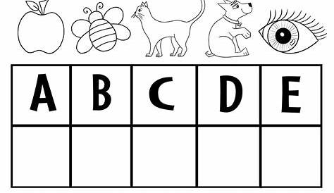match alphabets with pictures
