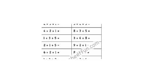 Maths Worksheets For Grade 1 : Worksheet Free Printable Number Addition