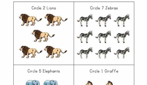 math animals worksheet
