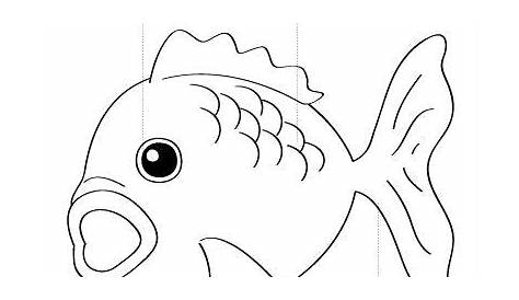 Parts of a fish preschool colouring activity. http://cleverlearner.com