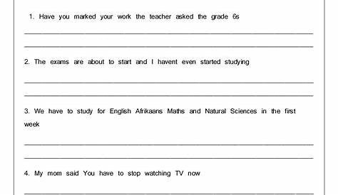 punctuation marks worksheet for grade 2