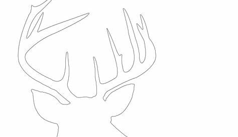 7 Best Images of Printable Deer Silhouette Patterns - Deer Head Template, Deer Head Silhouette