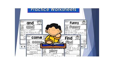 Pre Primer Sight Words Worksheets + Assessment by Nastaran | TpT