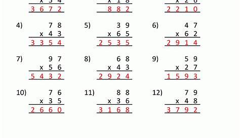 Printable Multiplication Worksheets Grade 6 | PrintableMultiplication.com