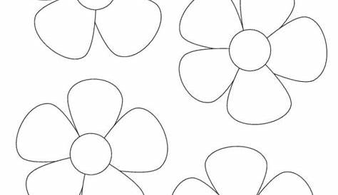 printable flower template pattern pdf