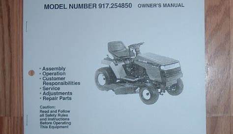 Craftsman Lt4000 Lawn Tractor Owners Manual With Illustrated Part List