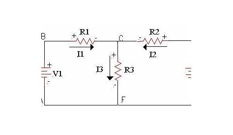 circuit diagram direction of current