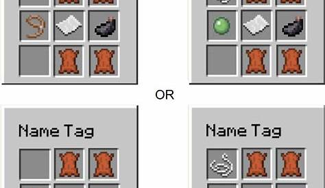 Name Tag Crafting Recipe - Suggestions - Minecraft: Java Edition