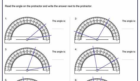 Measuring Angles Worksheet Pdf