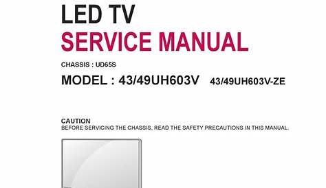 LG 43UH603V SERVICE MANUAL Pdf Download | ManualsLib