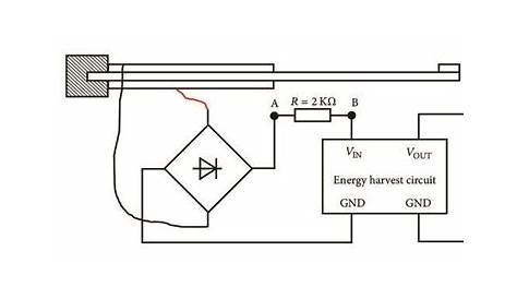 piezoelectric energy harvesting circuit diagram