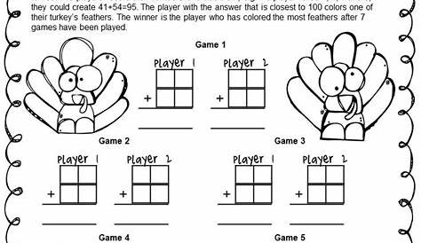 thanksgiving worksheets for 4th grade