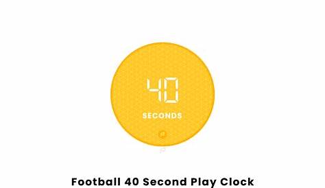 Football 40-Second Play Clock