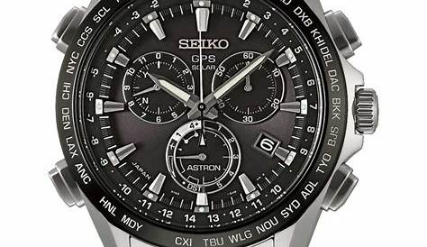 Seiko Astron Men's GPS All Titanium Solar Chronograph Watch - Watches