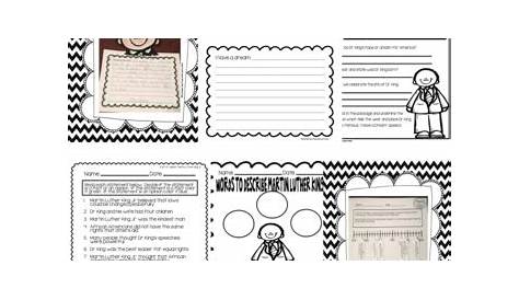 martin luther worksheets