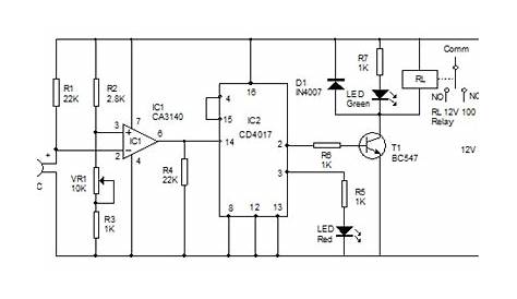 sound activated switch circuit diagram