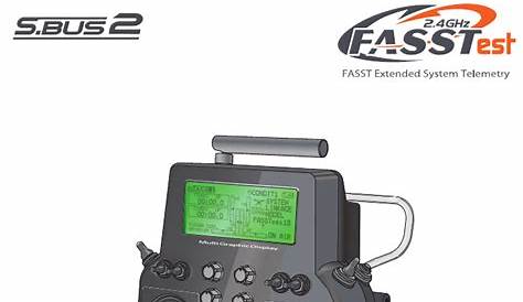 Futaba FMT-03-24G Radio Control User Manual Part I Rev 01 170210