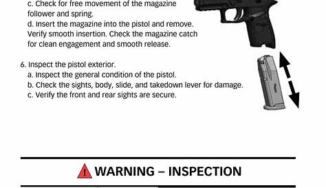 Warning – inspection | SIG SAUER P320 User Manual | Page 43 / 68
