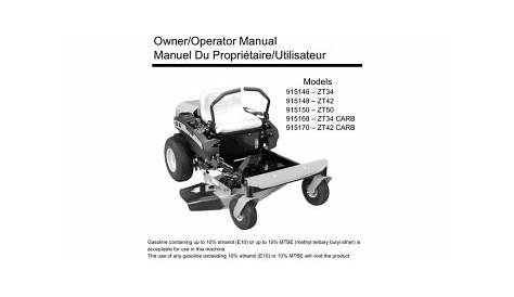 Gravely ZT42 CARB Owner's/Operator's Manual | Manualzz