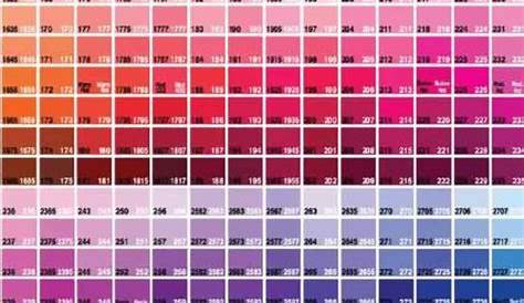 Standard PMS Color Chart 1 | SiteSmart