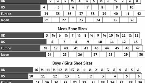 Shoe Size Information – Vivaz Dance