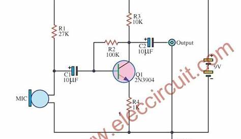 condenser mic amplifier circuit