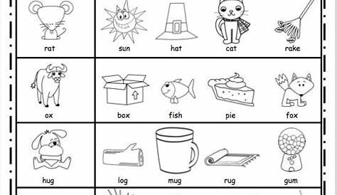 free printable rhyming words worksheets for kindergartners