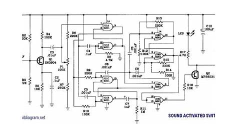 Sound Activated Switch | Electronic Schematic Diagram
