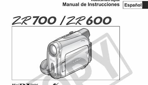 CANON ZR600 INSTRUCTION MANUAL Pdf Download | ManualsLib
