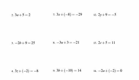linear equations with fractions worksheet