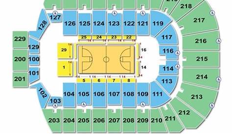blue cross arena seating chart with seat numbers
