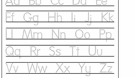 Alphabet Letter Tracing Worksheet Download Printable PDF | Templateroller