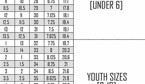 youth dirt bike boots size chart