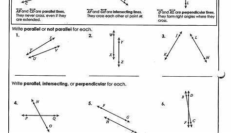 parallel lines and transversals worksheets answer key