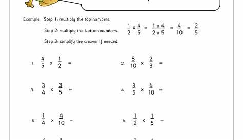 fraction worksheet for grade 6