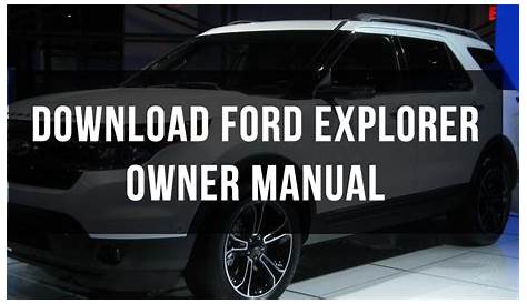 2004 ford explorer owner's manual