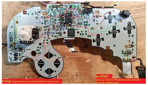 gamecube controller circuit board diagram