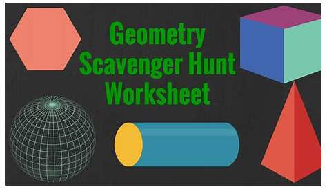 math scavenger hunt worksheet