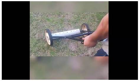 LAWN AERATION. With homemade aerator. - YouTube