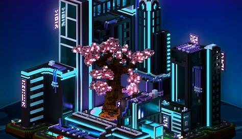 Neotokyo ️ #magicavoxel #voxelart #blender #3D | Cyberpunk city