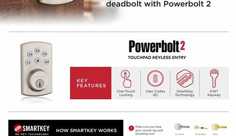 Kwikset Powerbolt2 Single Cylinder Satin Nickel Electronic Deadbolt