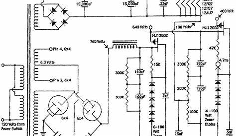 6x4 tube power supply schematic