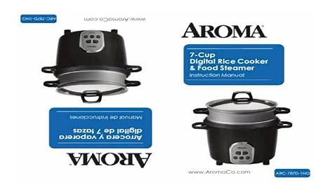 instruction manual for aroma rice cooker