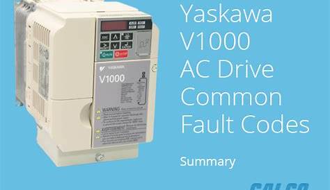 yaskawa v1000 manual fault codes