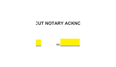 connecticut notary public manual